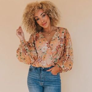 NEW! Fall floral Bodysuit